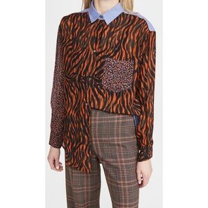ESSENTIEL ANTWERP Woozie Mixed Print Shirt